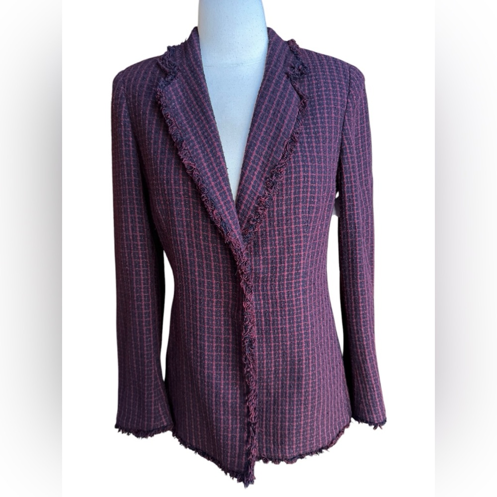 1980s Carlisle Wool/Silk/Rayon Blend Blazer‎